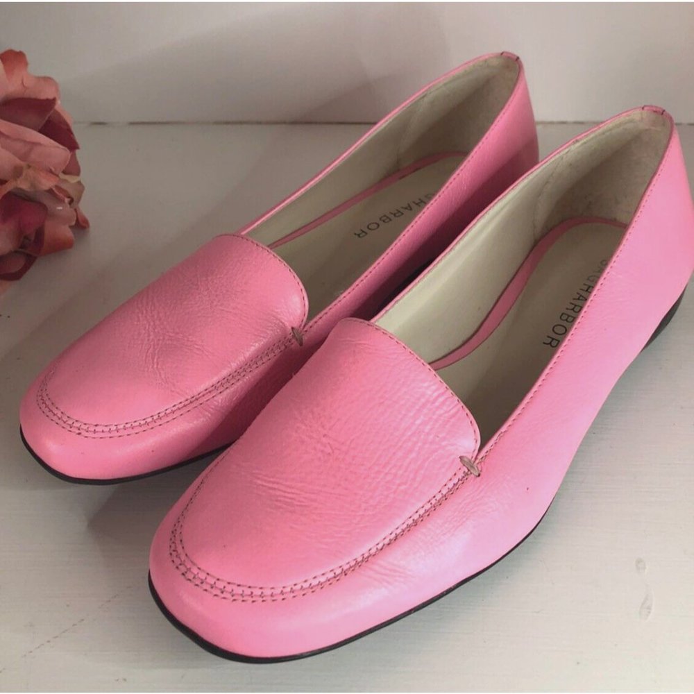 Sag Harbor Mercer Pink Shoes Flats Pumps Boho Bohemian Boating Mules US 6